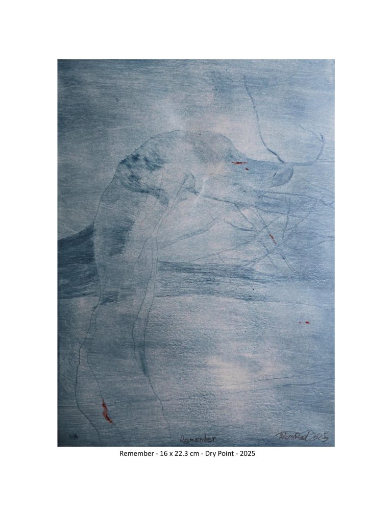 Remember - 16x23.3 cm - Dry point - 2025