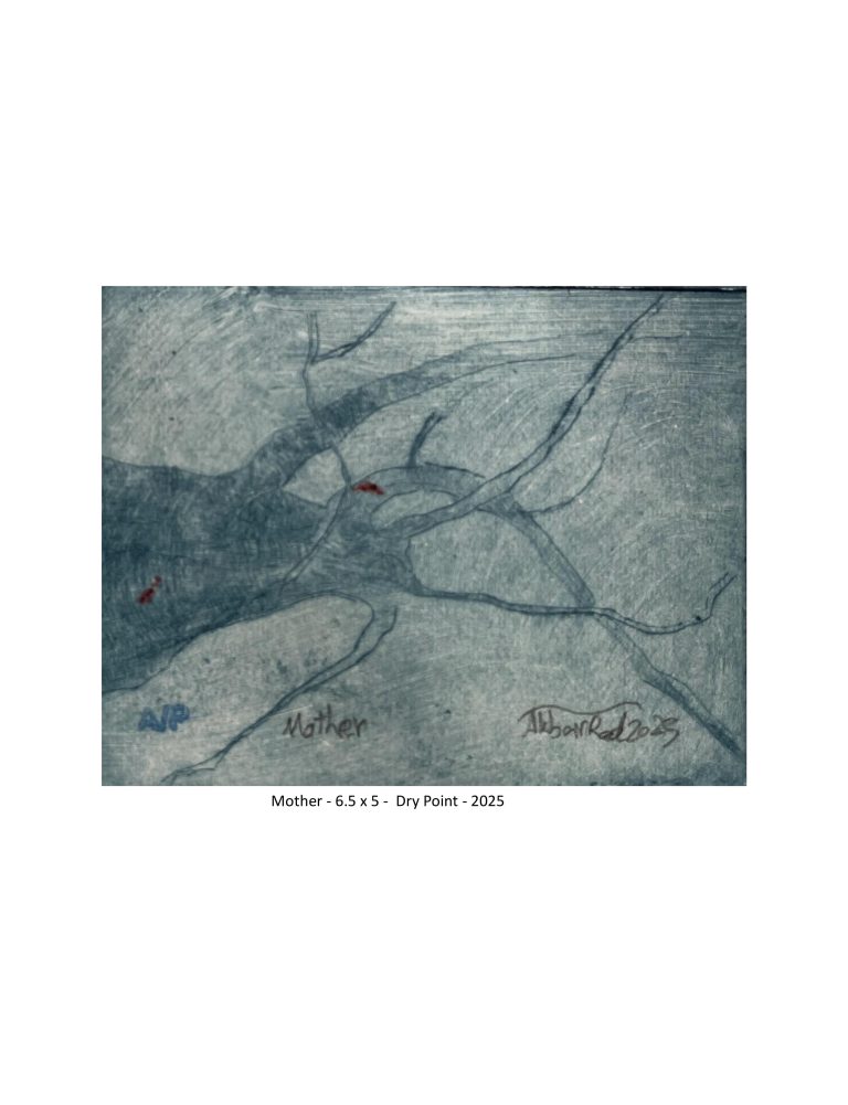 Mother - 6.5x5 cm - Dry point - 2025
