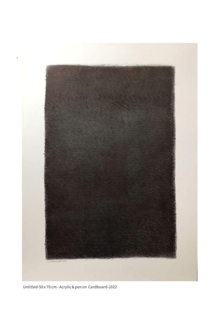 untitled - 50x70 cm - Acrylic and Pen on Cardboard - 2022
