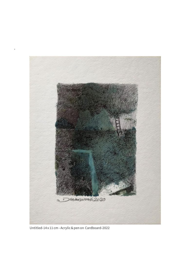untitled - 14x11 cm - Acrylic and Pen on Cardboard - 2022
