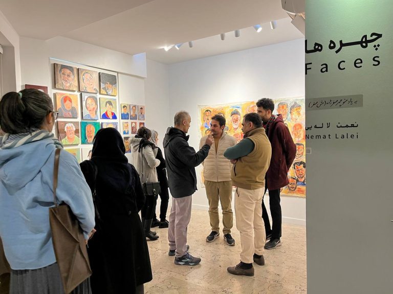 NEMAT LALEI - faces - installation views