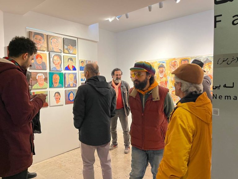 NEMAT LALEI - faces - installation views