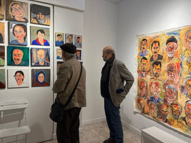 NEMAT LALEI - faces - installation views