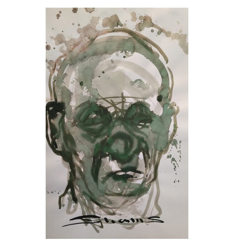 Untitled, 32 × 50 cm, Ink on Paper, 2024