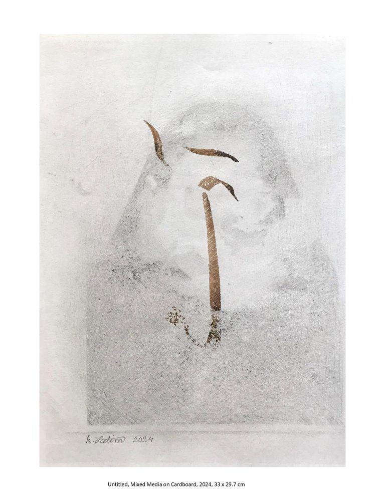 Untitled - Mixed Media on Cardboard - 2024 - 33x29.7 cm